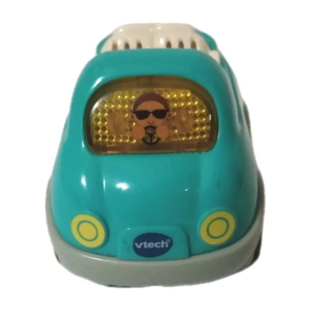 Vtech GoGo Smart Wheels Blue Convertible Lights & Sound -Tested-Battery Operated